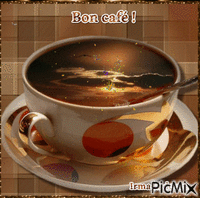 Bon café animovaný GIF