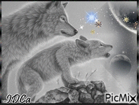 Bonsoir les loups - Gratis geanimeerde GIF