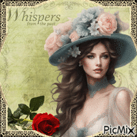 Concours : Dame au chapeau de fleurs GIF animé