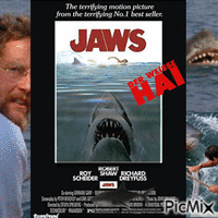 Filmplakat--Der weiße Hai - GIF animé gratuit