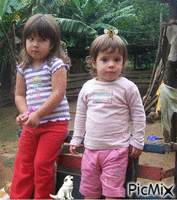 Manuella e Clarinha GIF animé