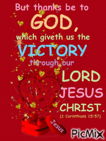 VICTORY IS ON THE WAY! THANK YOU JESUS! - Free animated GIF