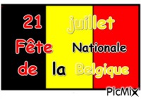Fête nationale belge - Бесплатный анимированный гифка