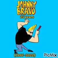 Johnny Bravo 25 years - ingyenes png