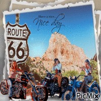 Route 66 - Ücretsiz animasyonlu GIF
