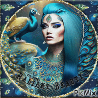 Peacock woman