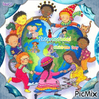 International Childrens Day - GIF animé gratuit