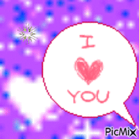 I ♡ you - Gratis animerad GIF