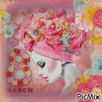 8 March-Happy Women's Day, my sweet friends! анимиран GIF