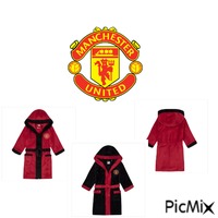 MANCHESTER UNITED DRESSING GOWN GIF animé