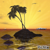 Magic Island animasyonlu GIF