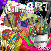 I ♥ ART - 無料のアニメーション GIF
