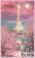 Spring in Paris - Бесплатный анимированный гифка