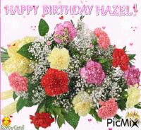 Happy Birthday Flowers Animated GIF