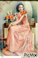 Vintage Asian poster Animated GIF