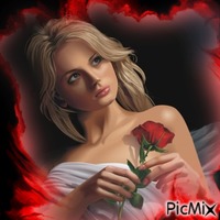 ROMANTIC WOMAN анимиран GIF