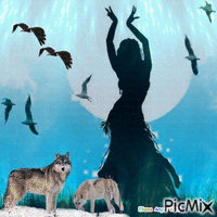 Wolf - Bezmaksas animēts GIF