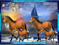 le galop des chevaux - Безплатен анимиран GIF