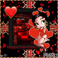 ♫Betty Boop Valentines Day♫ animovaný GIF