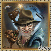 Caricatura di " Steven Spielberg" - GIF animasi gratis