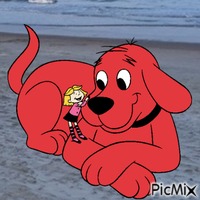Clifford in real life animovaný GIF