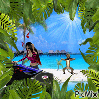 summer DJ - GIF animé gratuit