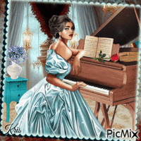 La pianiste - Ingyenes animált GIF