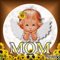 Mom-baby-angels-sunflowers