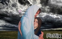 in the arms of Jesus - GIF animate gratis
