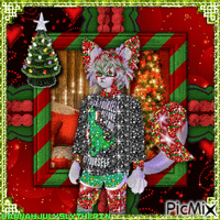 {Christmas Glitter Kittyboi}
