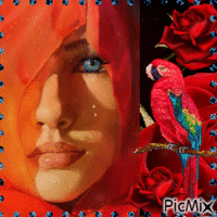 Extraño y Adoro tus Rosas!! - Free animated GIF