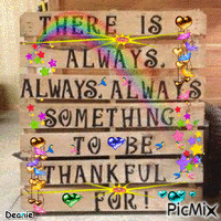 Saying: There is Always, Always, Always Something to be Thankful For animovaný GIF