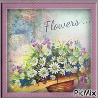 Blumen - flowers animowany gif