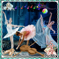 danseuses de ballet GIF animé