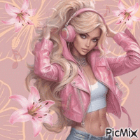 Розовая Лилия.. - GIF animado gratis