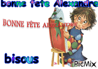 bonne fete Alexandre - Bezmaksas animēts GIF