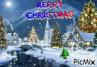 MERRY CHRISTMAS - GIF animé gratuit