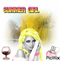 Summer Girl geanimeerde GIF