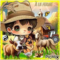 ✦ Petit fermier - GIF animé gratuit