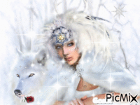 Biała Dama GIF animé