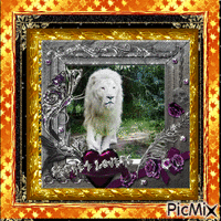 Lion blanc - Ilmainen animoitu GIF