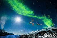 Star Light Mountains - Бесплатни анимирани ГИФ
