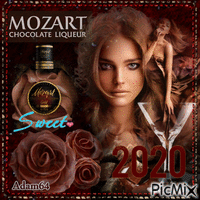 "Mozart" chocolate liqueur - Бесплатный анимированный гифка