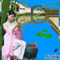 Thieu nu ben ho - Darmowy animowany GIF