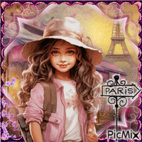 Niño en París - Darmowy animowany GIF