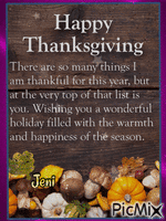 Happy thanksgiving geanimeerde GIF