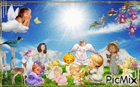 Angels at Play - Free animated GIF