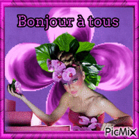 Bonjour mes amis Animated GIF