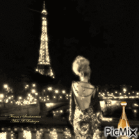 Paris By Night GIF แบบเคลื่อนไหว