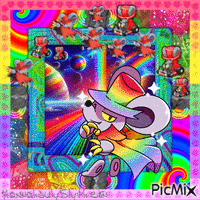 [♠]Daroach in Rainbow Tones[♠] - GIF animado grátis
